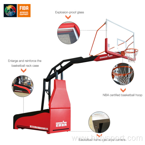 Professional High-Quality Basketball Equipment Manual Hydraulic Basketball Stand for Training
